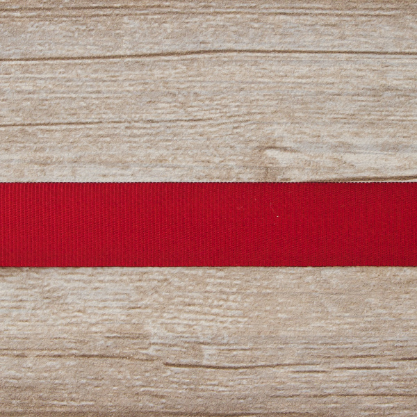 Лента репсовая SAFISA, 25 мм, 25 м, цвет 84 вишневый. Арт 350-25мм-84