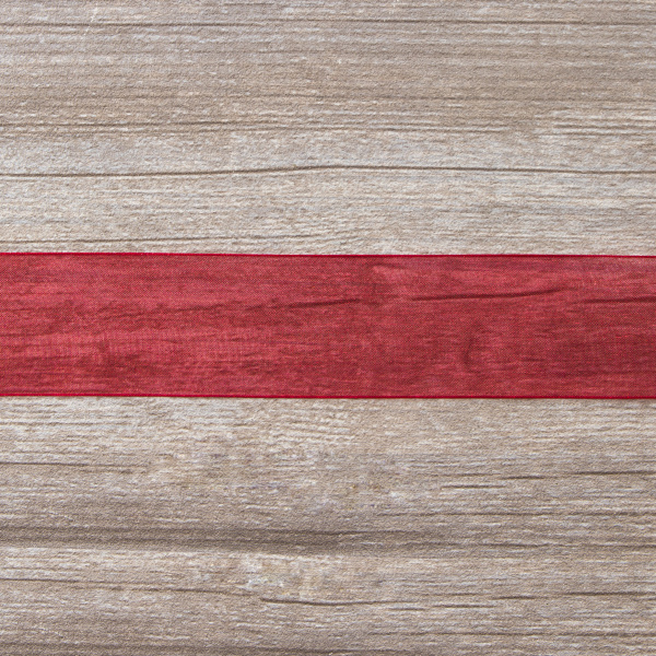 Лента органза SAFISA мини-рулон, 39 мм, 2 м, цвет 14, красный. Арт P00520-39мм-14          