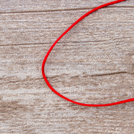 Шнур атласный мини-рулон, 1,5 мм, 4,5 м, цвет 14, красный. Арт P00470-1,5мм-14         