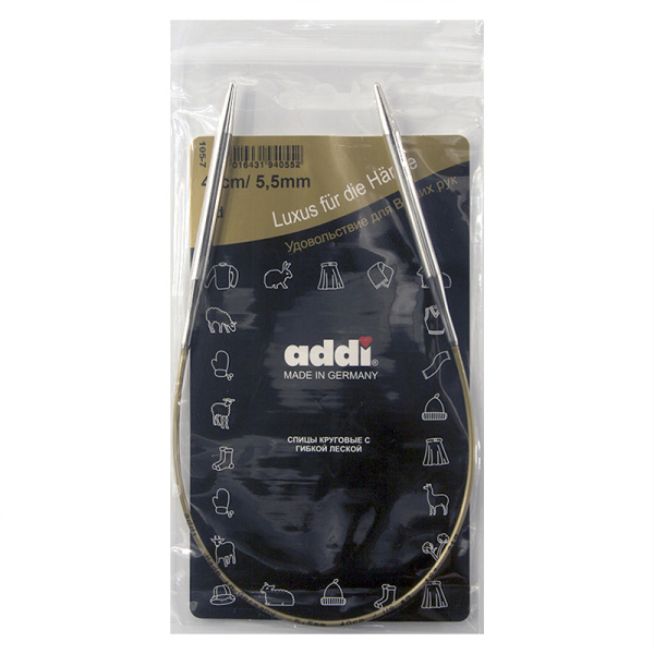 Спицы, круговые, супергладкие, addiClassic №5.5, 40 см. Арт 105-7/5.5-40