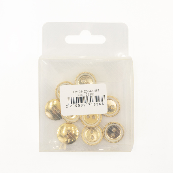 Пуговицы Sandra, размер 24, цвет 1-657. Арт 3846Z-24-1-657