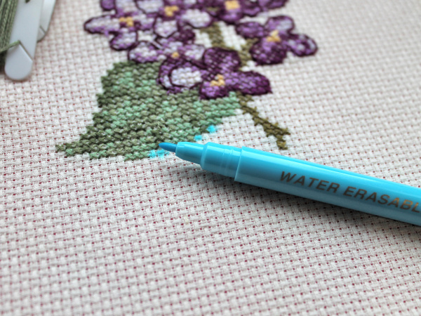 Маркер для разметки на ткани, линия 1 мм, цвет голубой, смываемый водой, премиум. Арт 295.JP                  