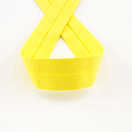 Косая бейка хлопок, 20 мм, 20 м, цвет 32, желтый. Арт 6598-20мм-32