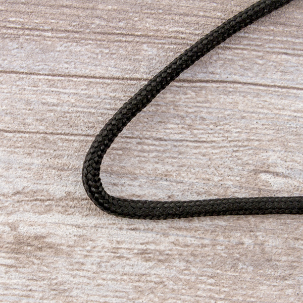 Шнур плетеный SPIRAL ( SAFISA), 4 мм, 25 м, цвет черный. Арт 25281-4-01