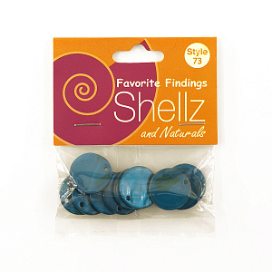 Пуговицы "Shellz & Natural" Round River Shell Dangles