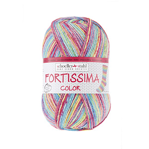 Пряжа Fortissima Socka 4-fach color, 75% шерсть, 25% полиамид, 420 м, 100 г