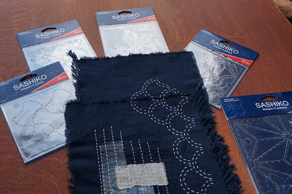 Шаблон для вышивки сашико "чешуйки". Арт ERS.003