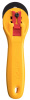 Дисковый нож с удобным хватом, диаметр 45 мм, желтый. Арт RTY-2C YEL