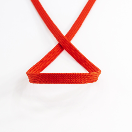 Шнур PEGA плоский, полиэстровый, цвет красный, 10 мм. Арт 842580140L7502