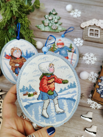 Набор для создания пинкипа  "Зимние забавы". Арт 21.002.40