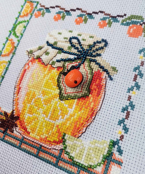 Набор для вышивания  "Апельсиновый джем". Арт 13.003.41
