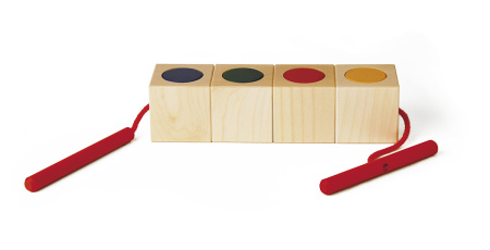 Конструктор детский дизайнерский NAEF BASIC "Signa" 3+, дерево, 20 x 5 x 5 см, 8 деталей и шнур. Арт 9227