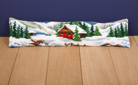 Набор для вышивания подушки от сквозняка "Зимний пейзаж". Арт PN-0188593