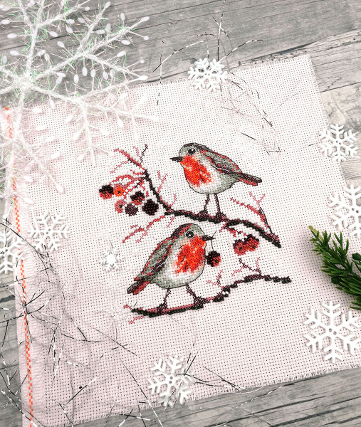 Набор для вышивания  "Зимние ягодки". Арт 13.003.38