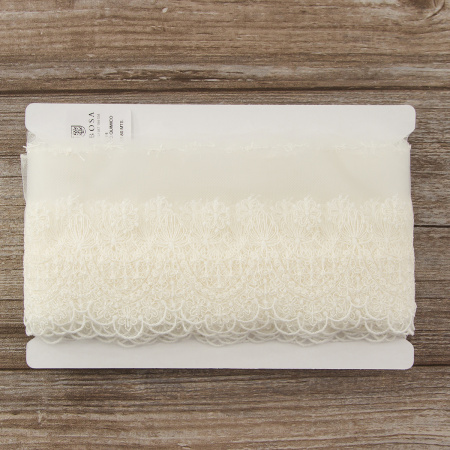 Кружево-вышивка на тюле, 60 мм. Арт 42246/00