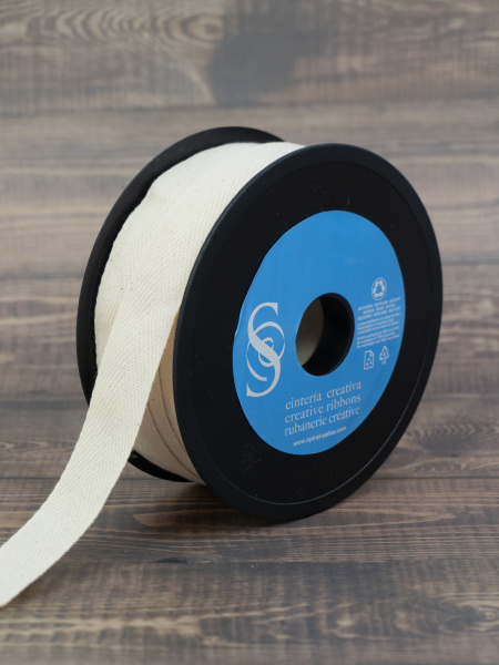 Тесьма киперная SAFISA, 25 мм, 25 м, цвет 21, бежевый. Арт 0270-25мм-21