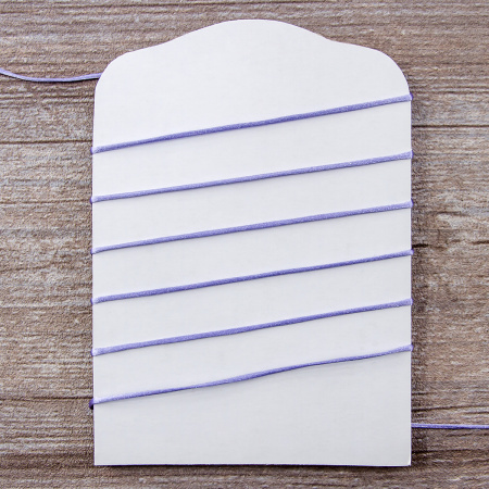 Шнур атласный мини-рулон, 1,5 мм, 4,5 м, цвет 08, сиреневый. Арт P00470-1,5мм-08         