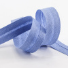 Косая бейка хлопок/лён, 20 мм, 20 м, цвет 65, голубой. Арт 6602-20мм-65