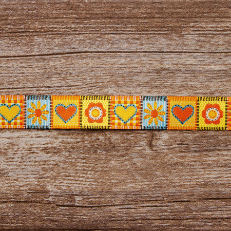 Лента жаккард SAFISA, 20 мм, 15 м, цвет 03. Арт 9178-20мм-03