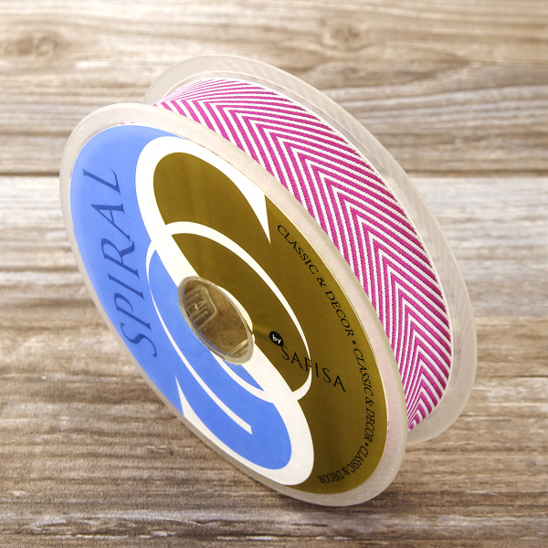 Лента жаккард SAFISA, 25 мм, 25 м, цвет 03. Арт 9202-25мм-03