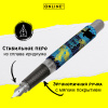 Ручка перьевая "College", с синим картриджем, размер пера M, 0.5 мм, принт "Save my World". Арт 12594/3D