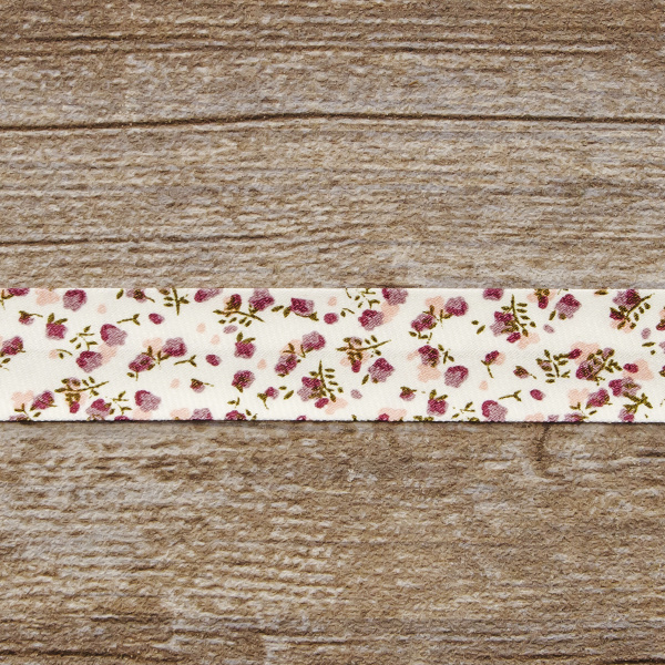 Косая бейка с рисунком SAFISA, арт.6592, 20 мм, 20 м, цвет 02. Арт 6592-20мм-02