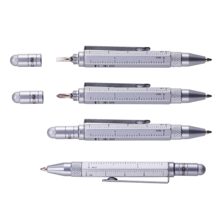 Ручка шариковая TROIKA многофункциональная "CONSTRUCTION LILIPUT". Арт PIP25/BL