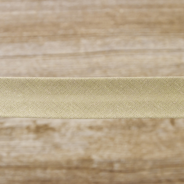 Косая бейка хлопок/полиэстер 20 мм, 25 м, цвет 27, светло-серый. Арт 6120-20мм-27            