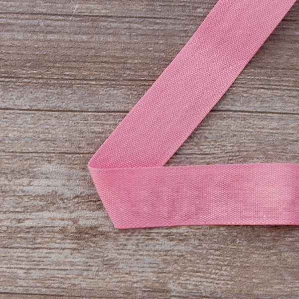 Тесьма киперная хлопковая на блистере SAFISA, 25 мм, 2 м , цвет 05, розовый. Арт P00260C-25мм-05         