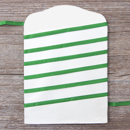 Лента для вышивания SAFISA на блистере, 4 мм, 5 м, цвет 25, зеленый . Арт P111-4мм-25             