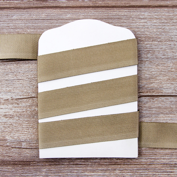 Лента репсовая SAFISA, 25 мм, 25 м, цвет 67, серо-зеленый. Арт 350-25мм-67             