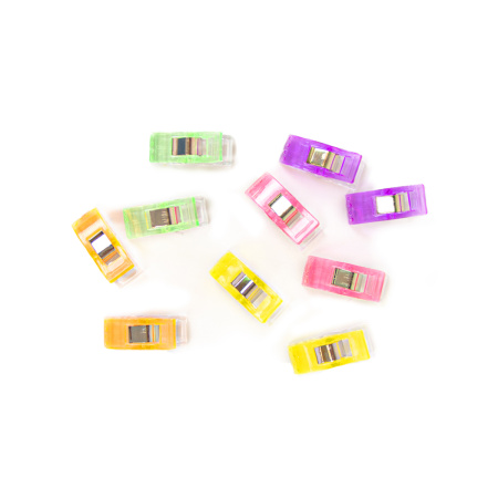 Клипсы для шитья, пластик, 5 цветов, 10 шт. Арт 7458
