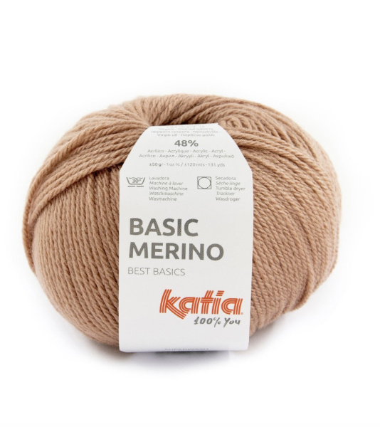 Пряжа Basic Merino, 52% шерсть, 48% акрил, 50 г, 120 м. Арт 793.88.Basic