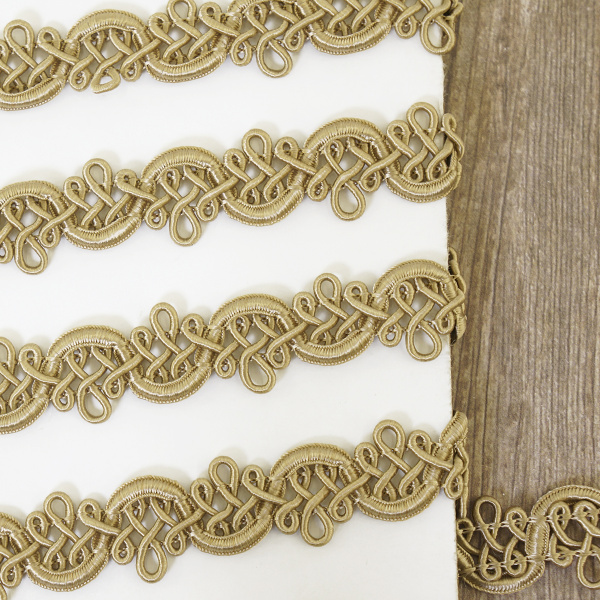 Тесьма PEGA тип интерьерная, цвет серо-коричневый, 13 мм. Арт 844111415A1903          