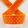 Лента с рисунком SAFISA, 15 мм, 15 м, цвет 61, оранжевый. Арт 25314-15мм-61