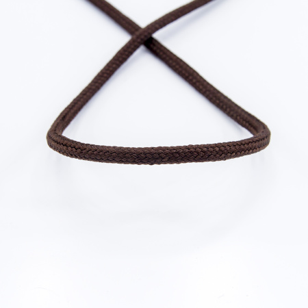 Шнур плетеный SPIRAL ( SAFISA), 4 мм, 25 м, цвет коричневый темный. Арт 25281-4-17