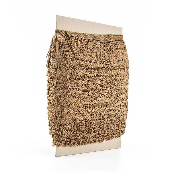 Бахрома витая, 60 мм, цвет темно-бежевый теплый. Арт PP-60 col.710