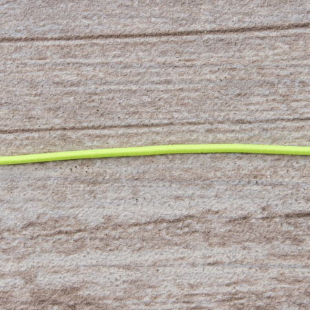 Резинка шляпная SAFISA, 1,5 мм, 25 м, цвет 201 неоновый желтый. Арт 4730-1,5мм-201