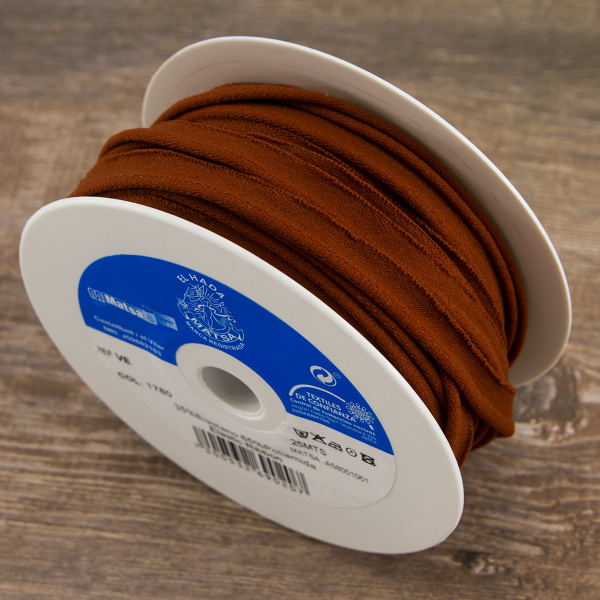Резинка окантовочная, цвет коричневый. Арт VE/1780