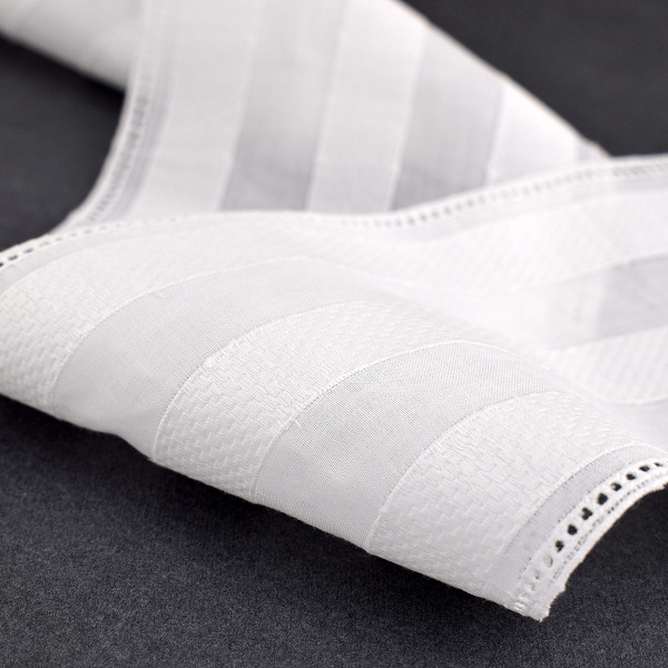 Шитье-вышивка на батисте, прошва, 100 мм, цвет белый. Арт 29926/B