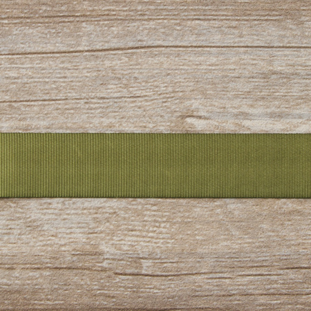 Лента репсовая SAFISA, 25 мм, 25 м, цвет 26  хаки темный. Арт 350-25мм-26