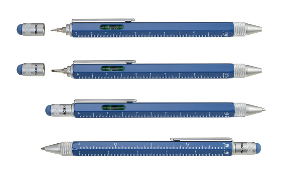 Ручка шариковая TROIKA многофункциональная "CONSTRUCTION". Арт PIP20/AT