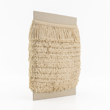 Бахрома витая, 60 мм, цвет светло-бежевый. Арт PP-60 col.712