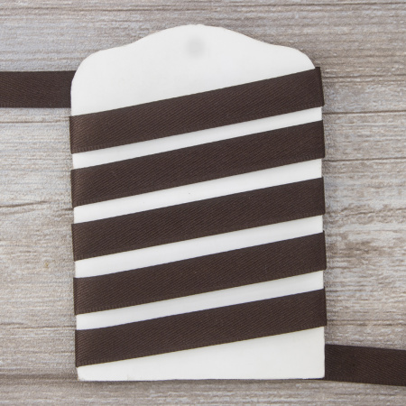 Тесьма брючная PEGA, цвет темно-коричневый, 15 мм. Арт 815744215G4942          