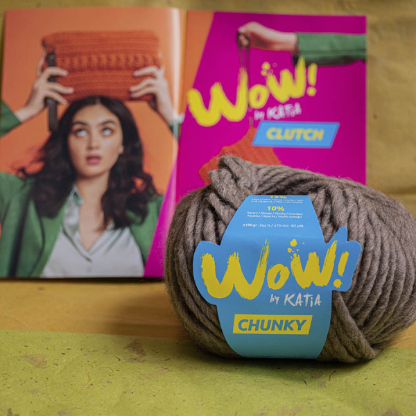 Пряжа Wow-Chunky, 75% акрил, 15% шерсть, 10% альпака, 100 г, 75 м. Арт 1312.54