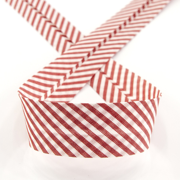 Косая бейка с рисунком SAFISA, арт.6282, 30 мм, 25 м, цвет 14. Арт 6282-30мм-14