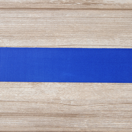 Лента репсовая SAFISA, 50 мм, 25 м, цвет 13 синий. Арт 350-50мм-13