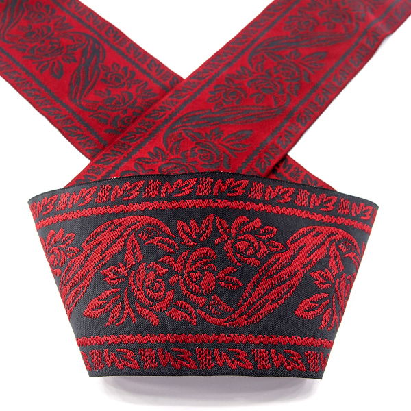 Лента жаккард SAFISA, 100 мм, 15 м, цвет 05. Арт 9090-100мм-05       