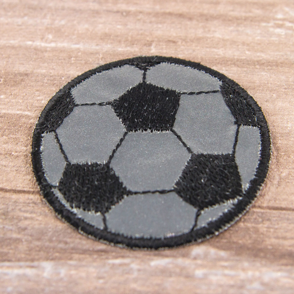 Комплект светоотражающих аппликаций + манжета, "рожица и мяч". Арт 1049RSB                 