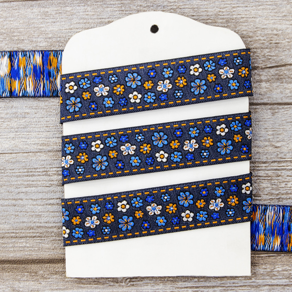 Лента жаккард SAFISA, 25 мм, 15 м, цвет 04. Арт 9164-25мм-04            